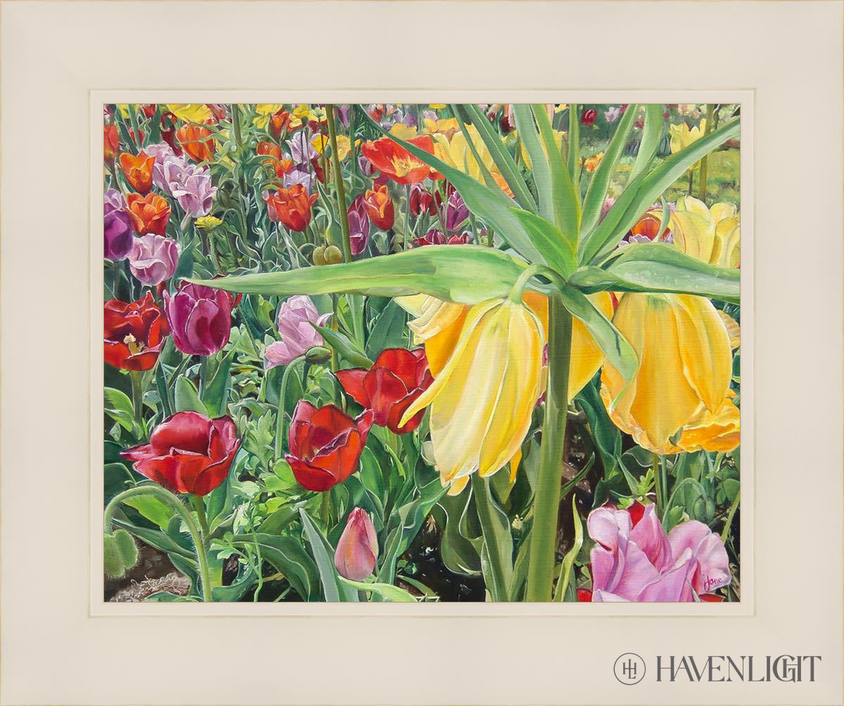 Carousel Tulips Open Edition Print / 14 X 11 White 18 1/4 15 Art