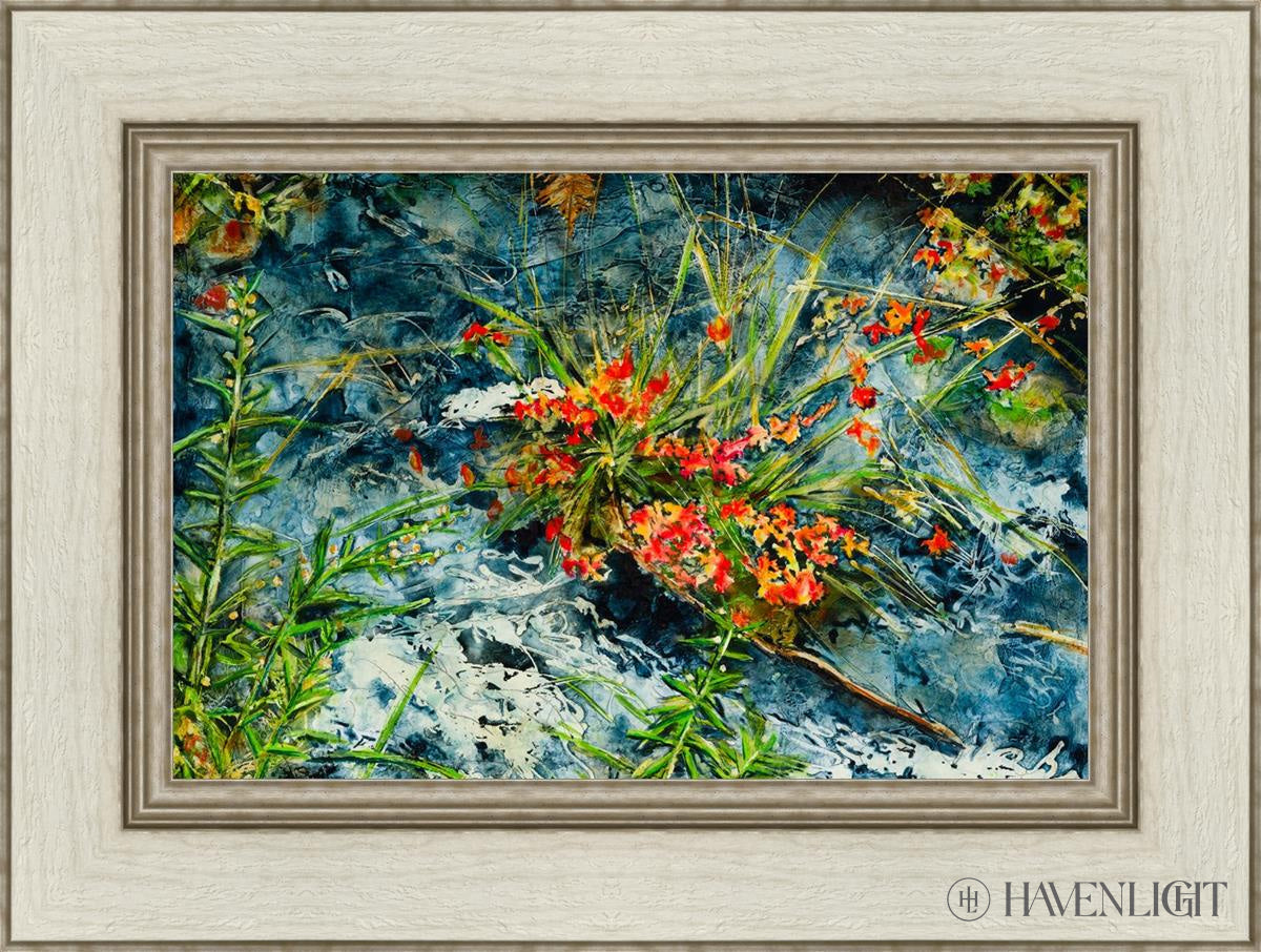 Cascade Flowers Open Edition Canvas / 18 X 12 Ivory 24 1/2 Art