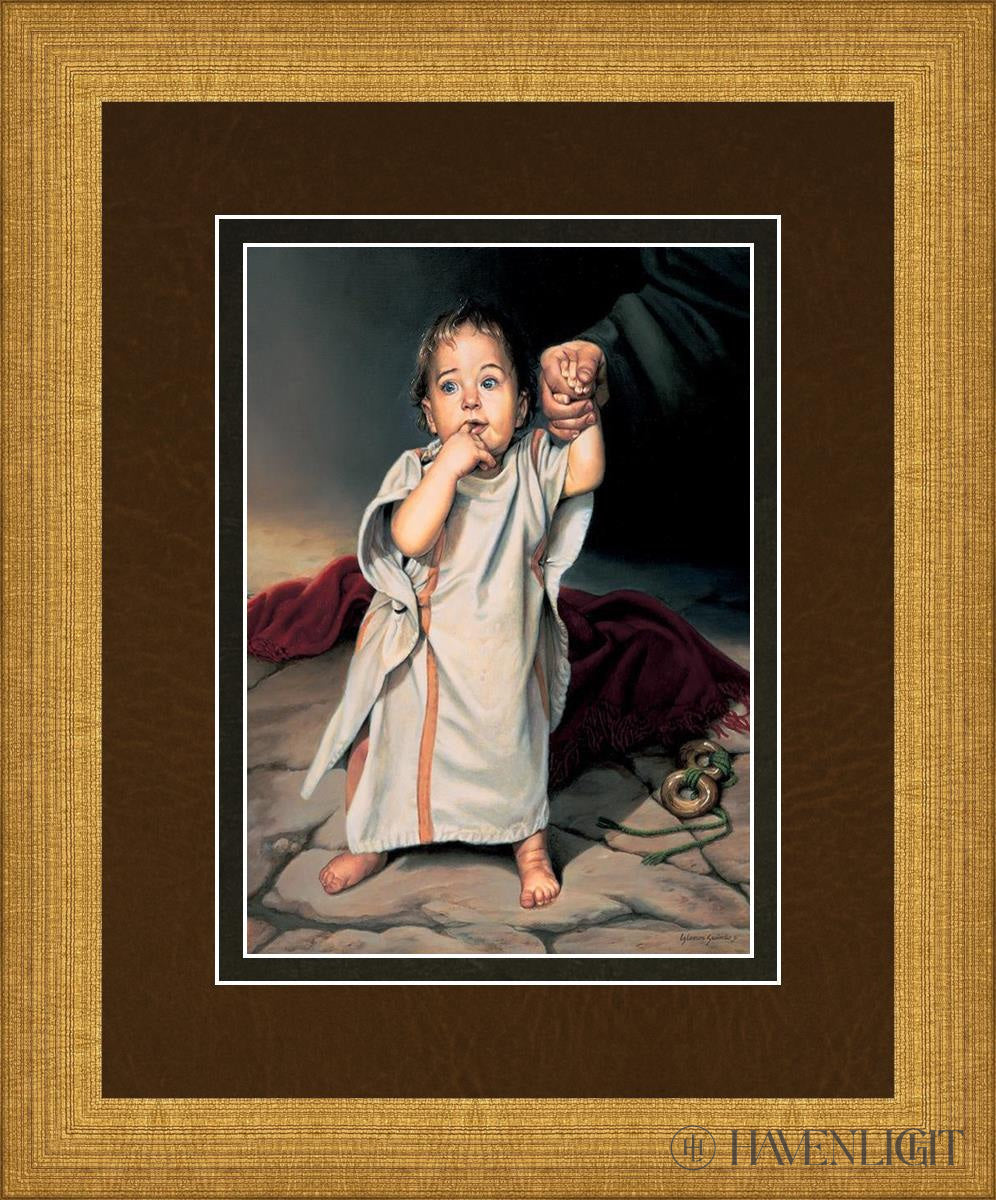Child Of Grace Open Edition Print / 5 X 7 Matte Gold 9 3/4 11 Art