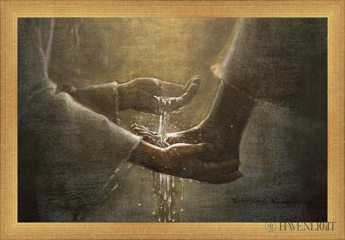 Christ The Servant Open Edition Canvas / 18 X 12 Matte Gold 19 3/4 13 Art