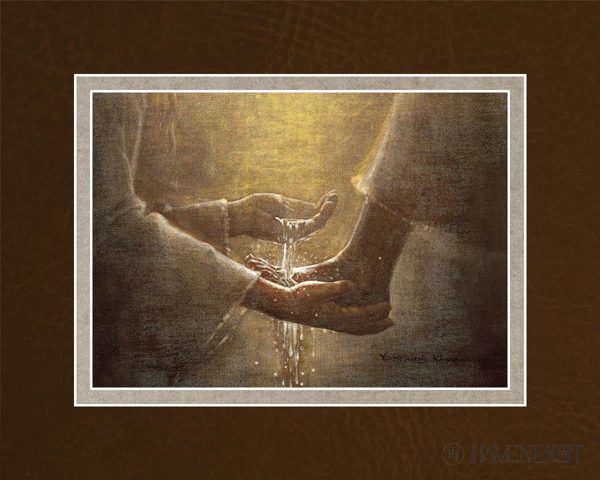 Christ The Servant Open Edition Print / 7 X 5 Matted To 10 8 Art