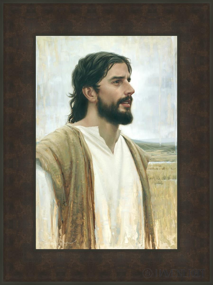 Clarity In His Mission Open Edition Canvas / 16 X 24 Bronze Frame 23 3/4 31 Art
