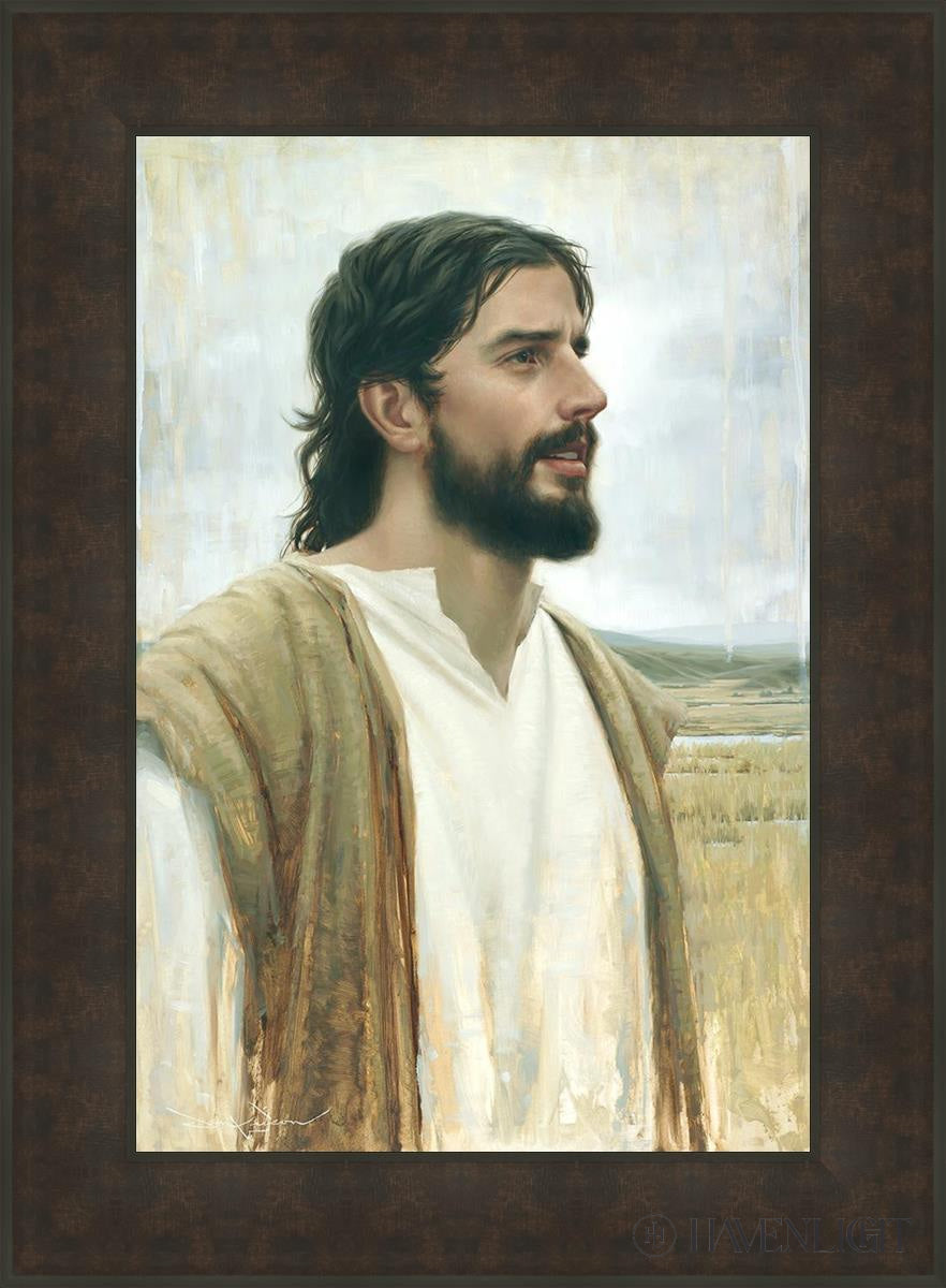 Clarity In His Mission Open Edition Canvas / 20 X 30 Bronze Frame 27 3/4 37 Art