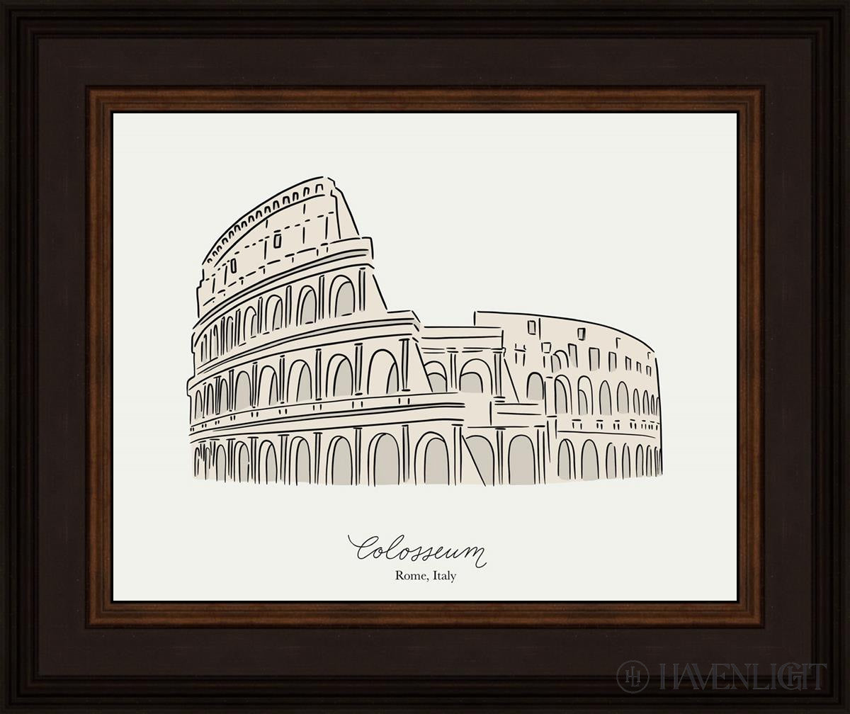 Colosseum Open Edition Print / 14 X 11 Brown 18 3/4 15 Art