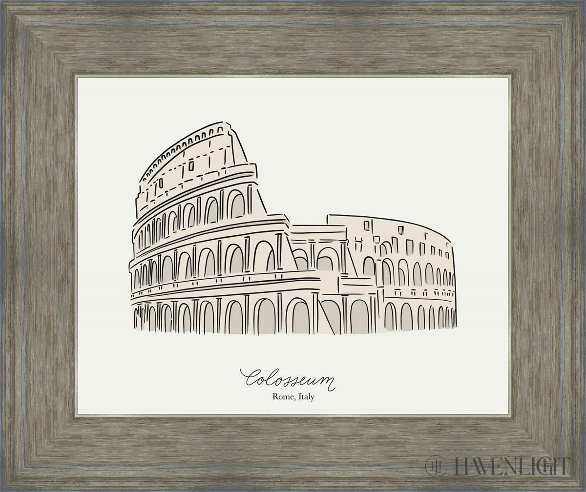 Colosseum Open Edition Print / 14 X 11 Gray 18 3/4 15 Art