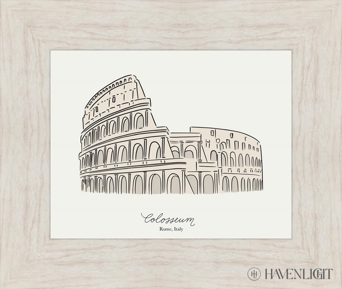 Colosseum Open Edition Print / 14 X 11 Ivory 19 1/2 16 Art
