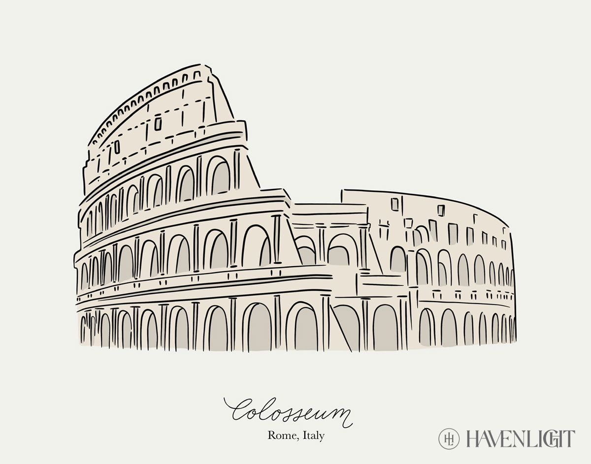 Colosseum Open Edition Print / 14 X 11 Only Art