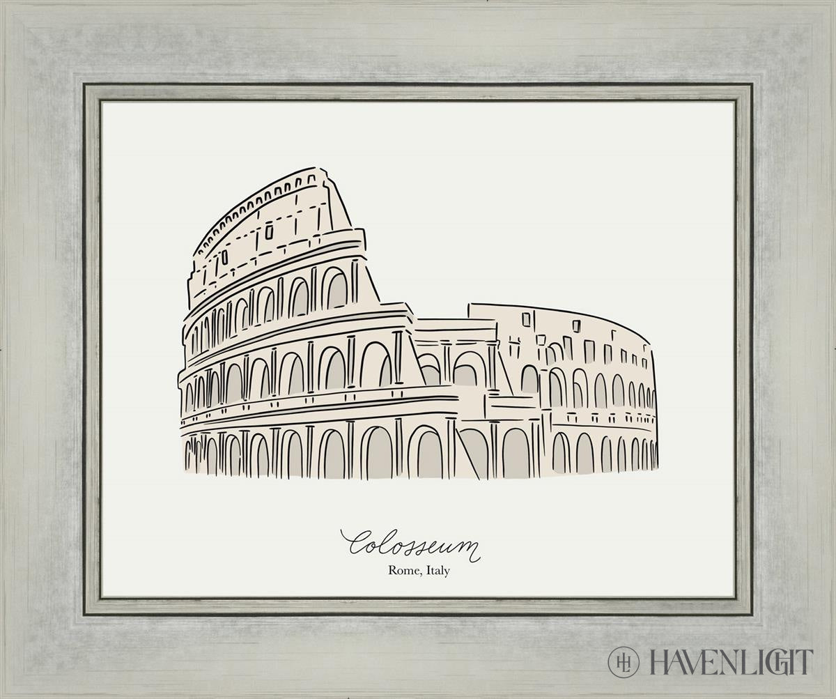 Colosseum Open Edition Print / 14 X 11 Silver 18 1/4 15 Art