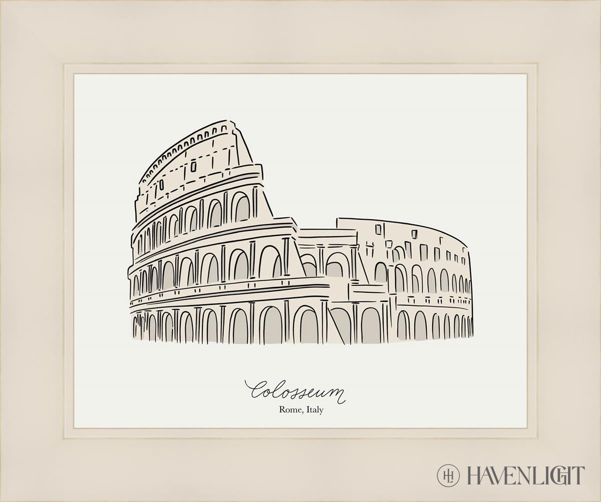 Colosseum Open Edition Print / 14 X 11 White 18 1/4 15 Art