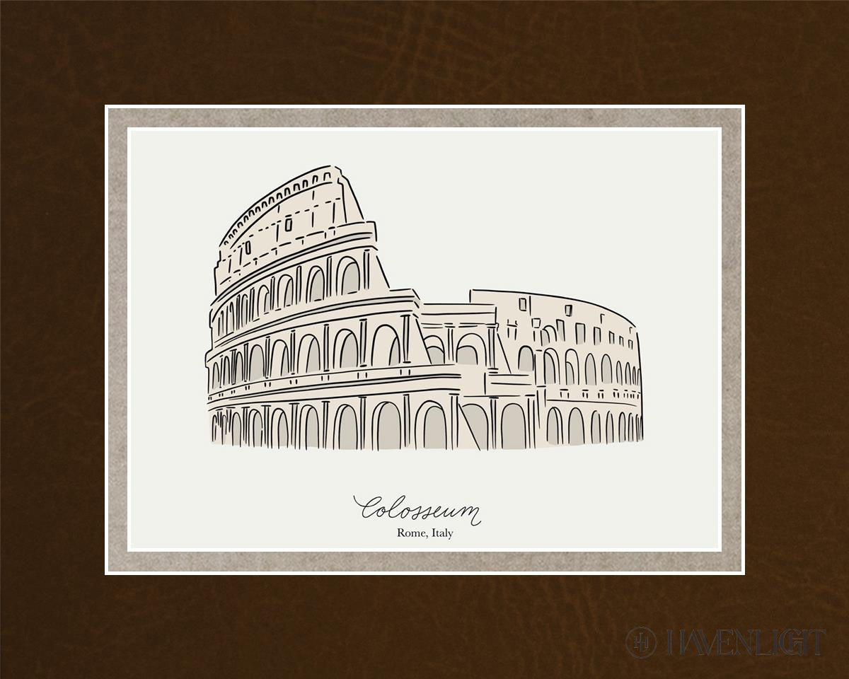 Colosseum Open Edition Print / 7 X 5 Matted To 10 8 Art