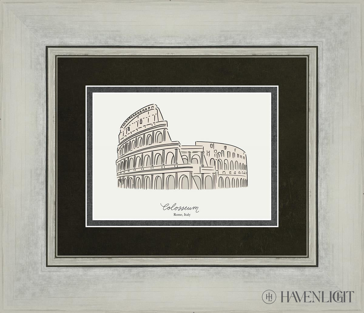 Colosseum Open Edition Print / 7 X 5 Silver 14 1/4 12 Art