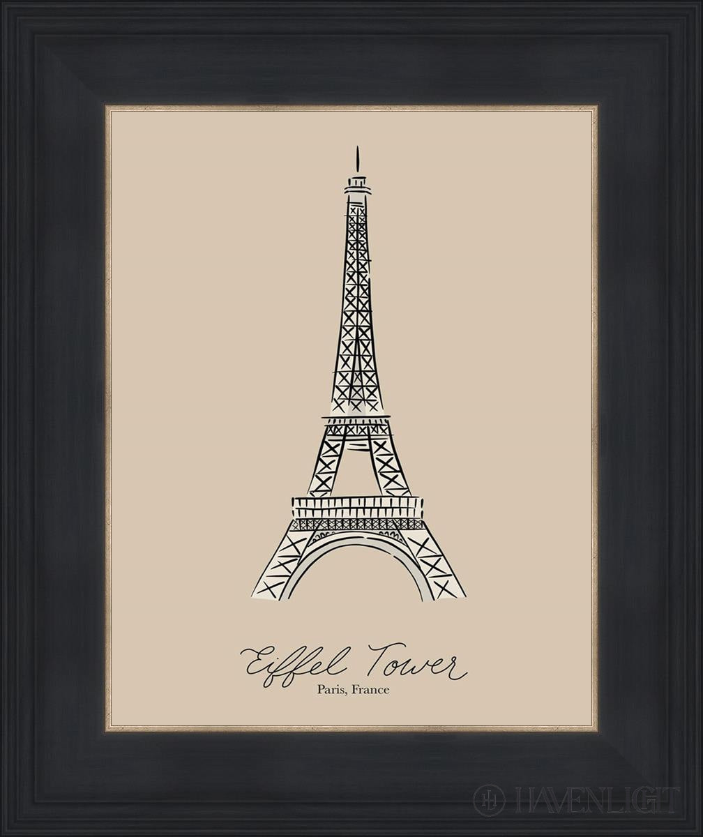 Eiffel Tower Open Edition Print / 11 X 14 Black 15 3/4 18 Art