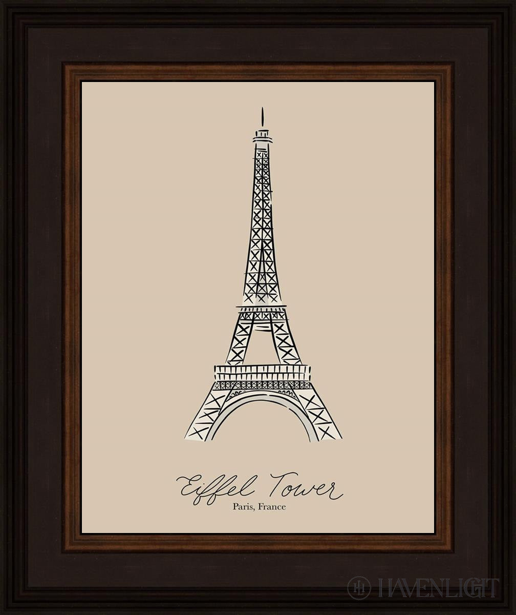 Eiffel Tower Open Edition Print / 11 X 14 Brown 15 3/4 18 Art