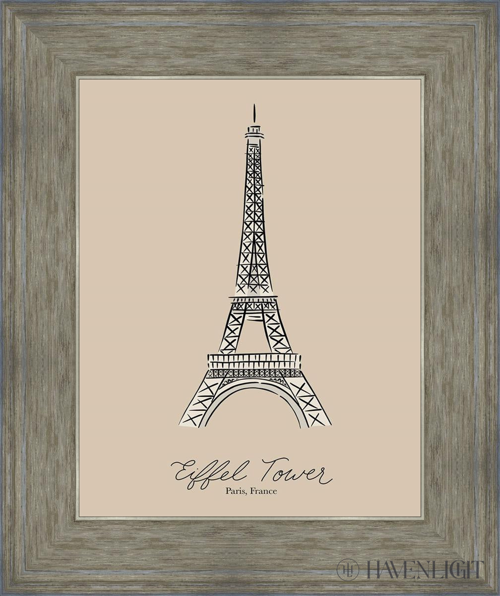 Eiffel Tower Open Edition Print / 11 X 14 Gray 15 3/4 18 Art