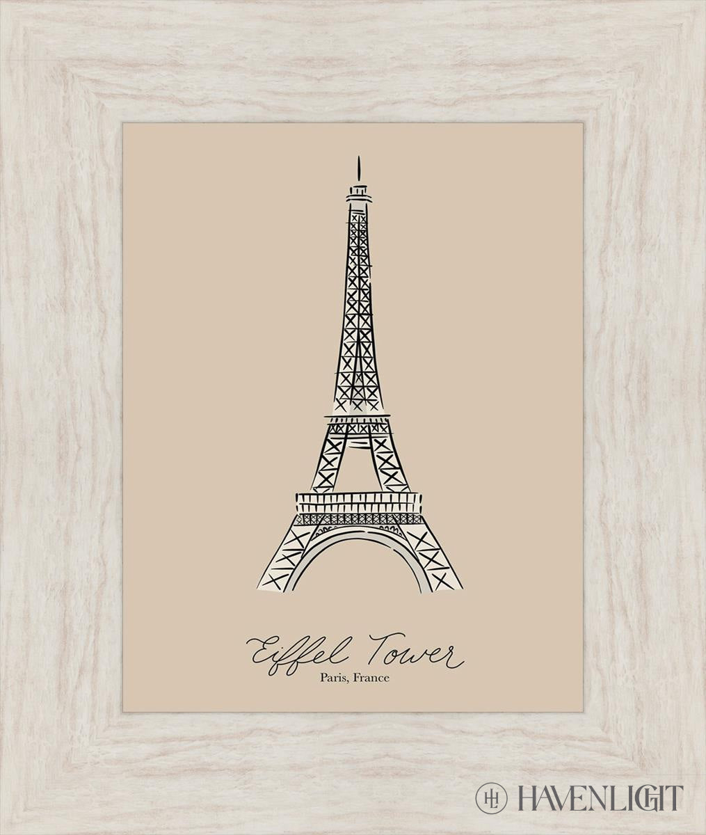 Eiffel Tower Open Edition Print / 11 X 14 Ivory 16 1/2 19 Art
