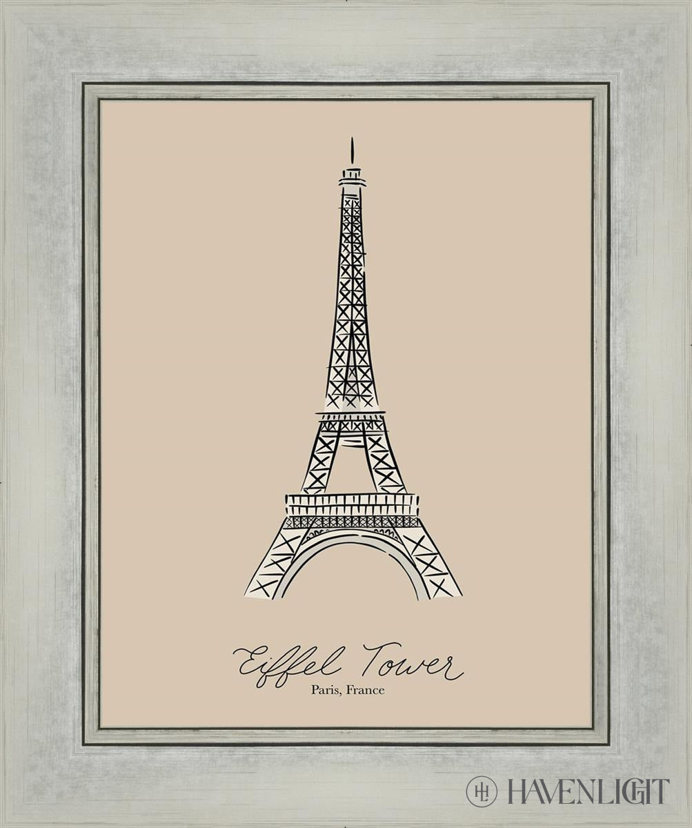 Eiffel Tower Open Edition Print / 11 X 14 Silver 15 1/4 18 Art