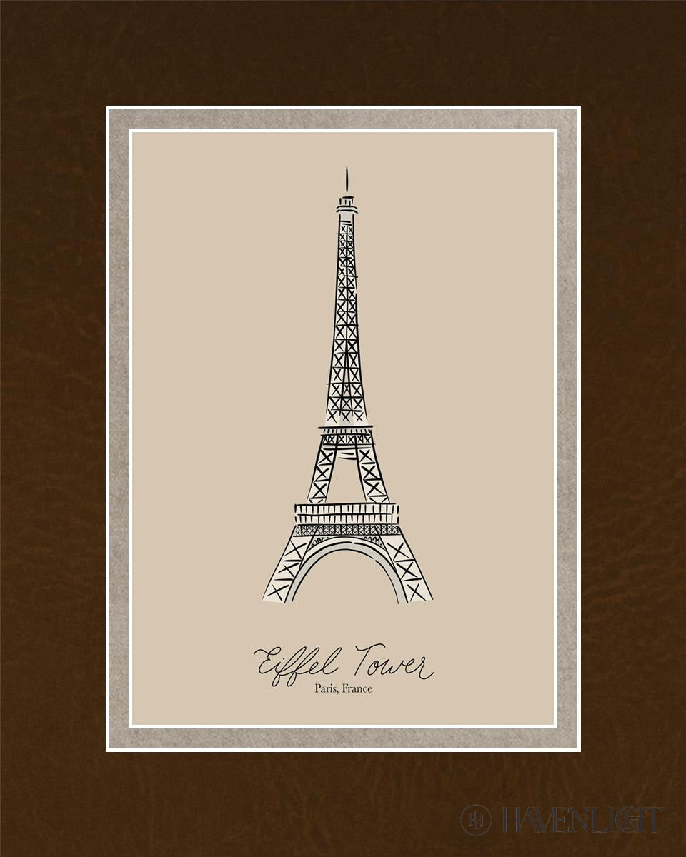 Eiffel Tower Open Edition Print / 5 X 7 Matted To 8 10 Art