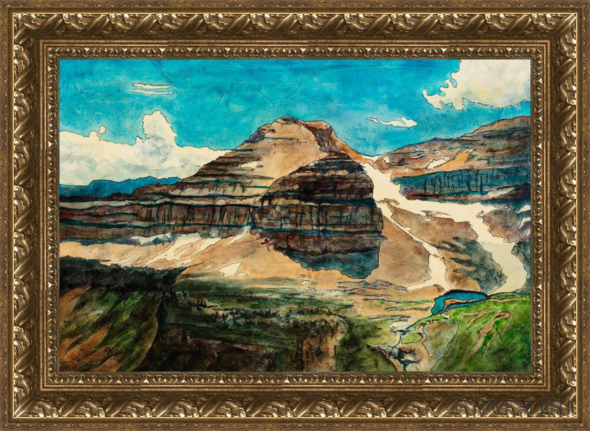 Emerald Lake Open Edition Canvas / 24 X 16 Gold 29 3/4 21 Art
