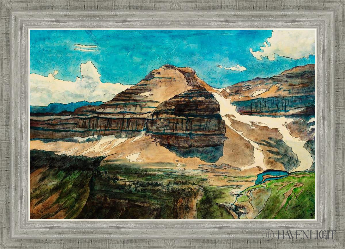 Emerald Lake Open Edition Canvas / 24 X 16 Silver 28 3/4 20 Art