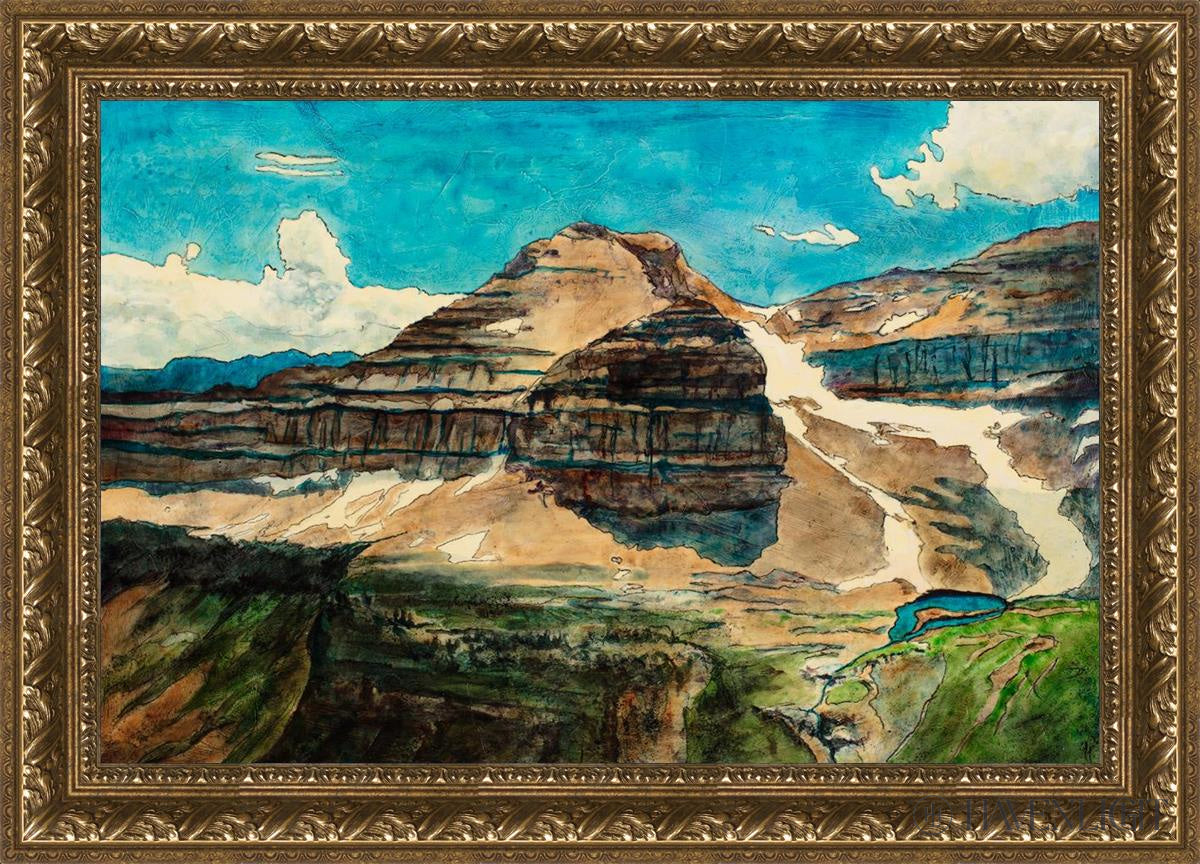 Emerald Lake Open Edition Canvas / 30 X 20 Gold 35 3/4 25 Art