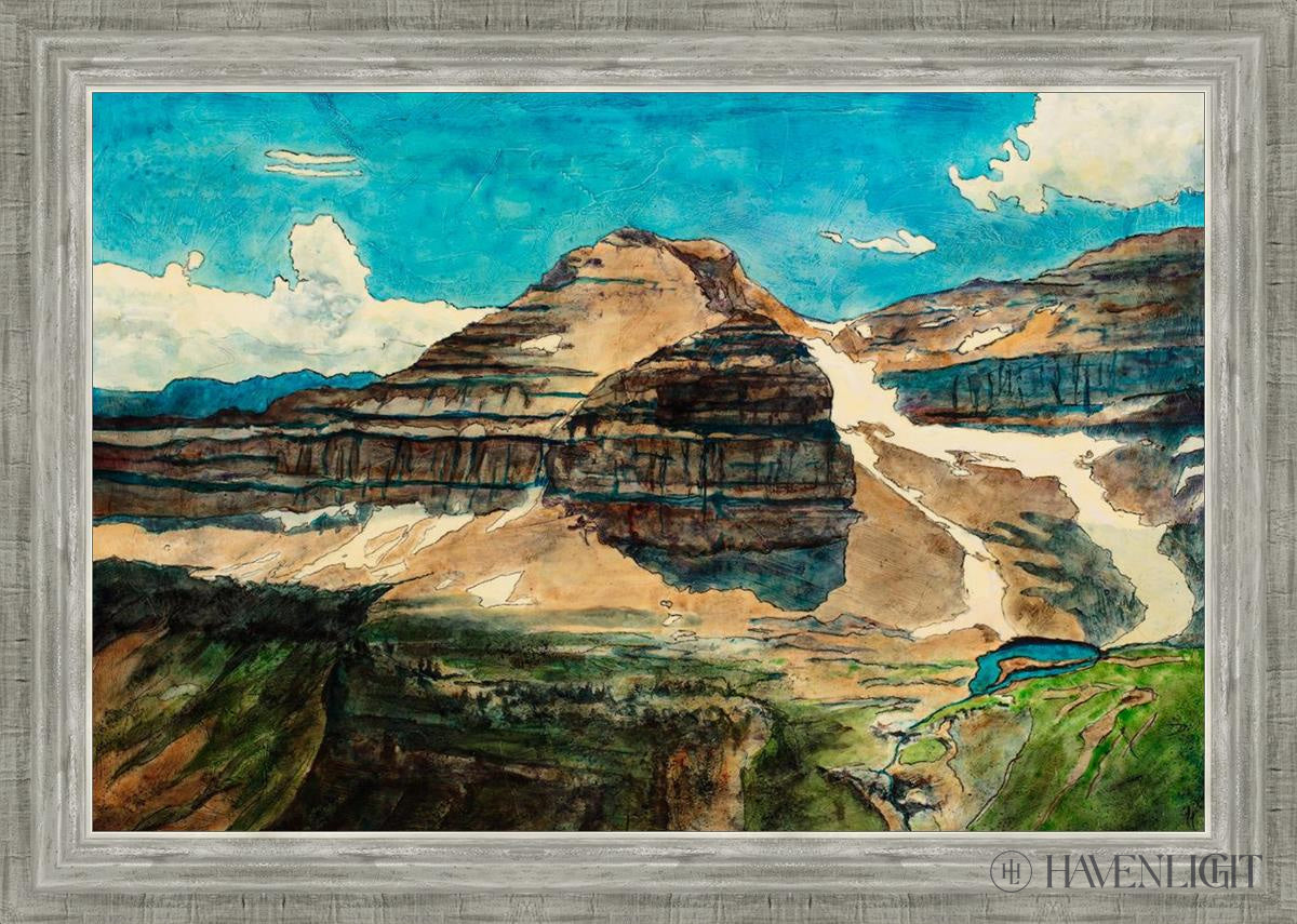 Emerald Lake Open Edition Canvas / 30 X 20 Silver 34 3/4 24 Art