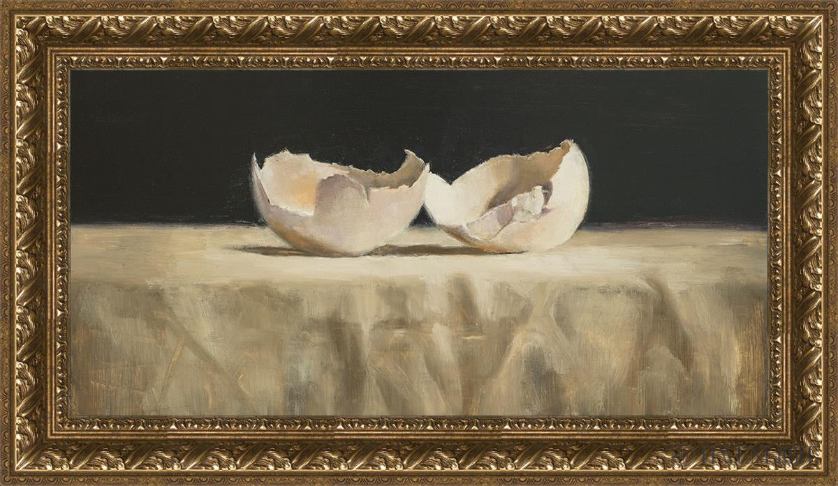 Empty L Open Edition Canvas / 30 X 15 Gold 35 3/4 20 Art