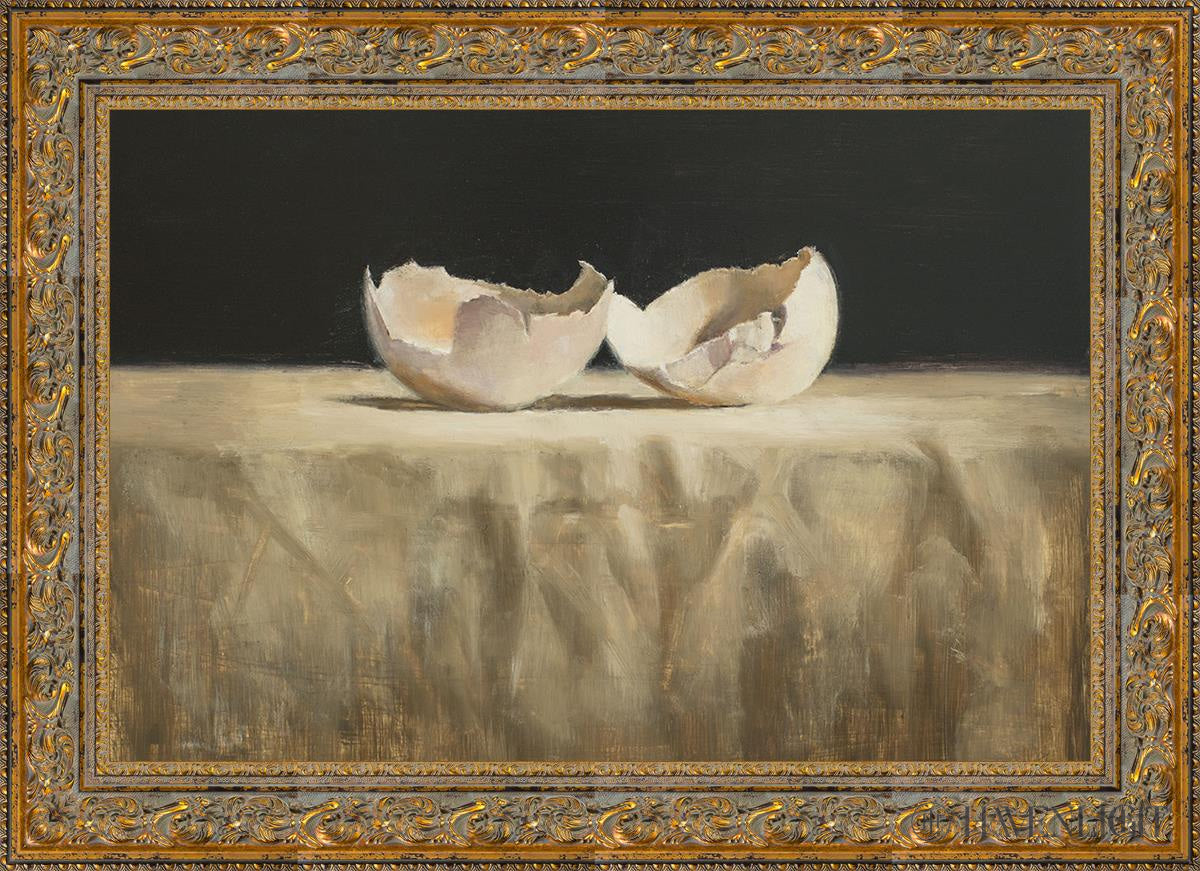 Empty L Open Edition Canvas / 36 X 24 Gold 43 3/4 31 Art