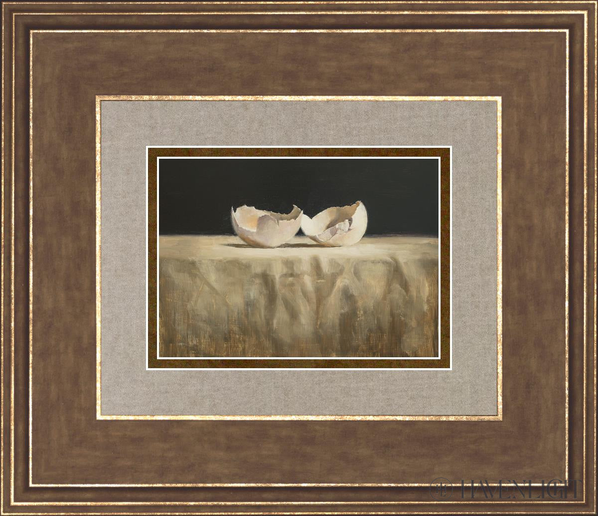 Empty L Open Edition Print / 7 X 5 Gold 14 3/4 12 Art