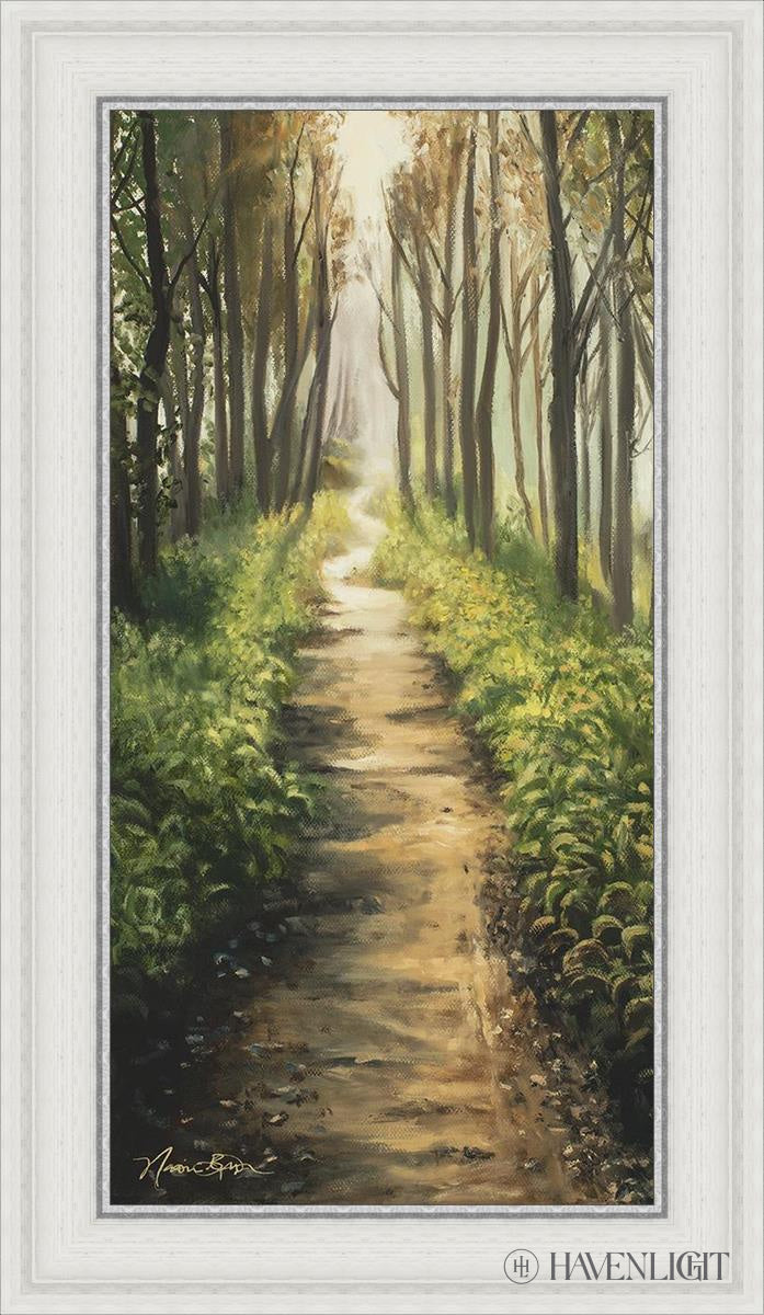 Enjoy The Beauty On Your Broken Path Forest Walkway Open Edition Canvas / 15 X 30 White 20 3/4 35