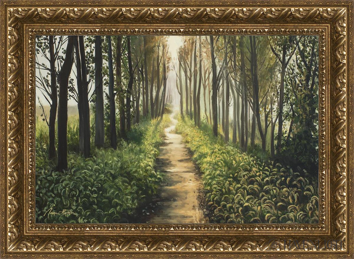 Enjoy The Beauty On Your Broken Path Forest Walkway Open Edition Canvas / 24 X 16 Gold 29 3/4 21 Art