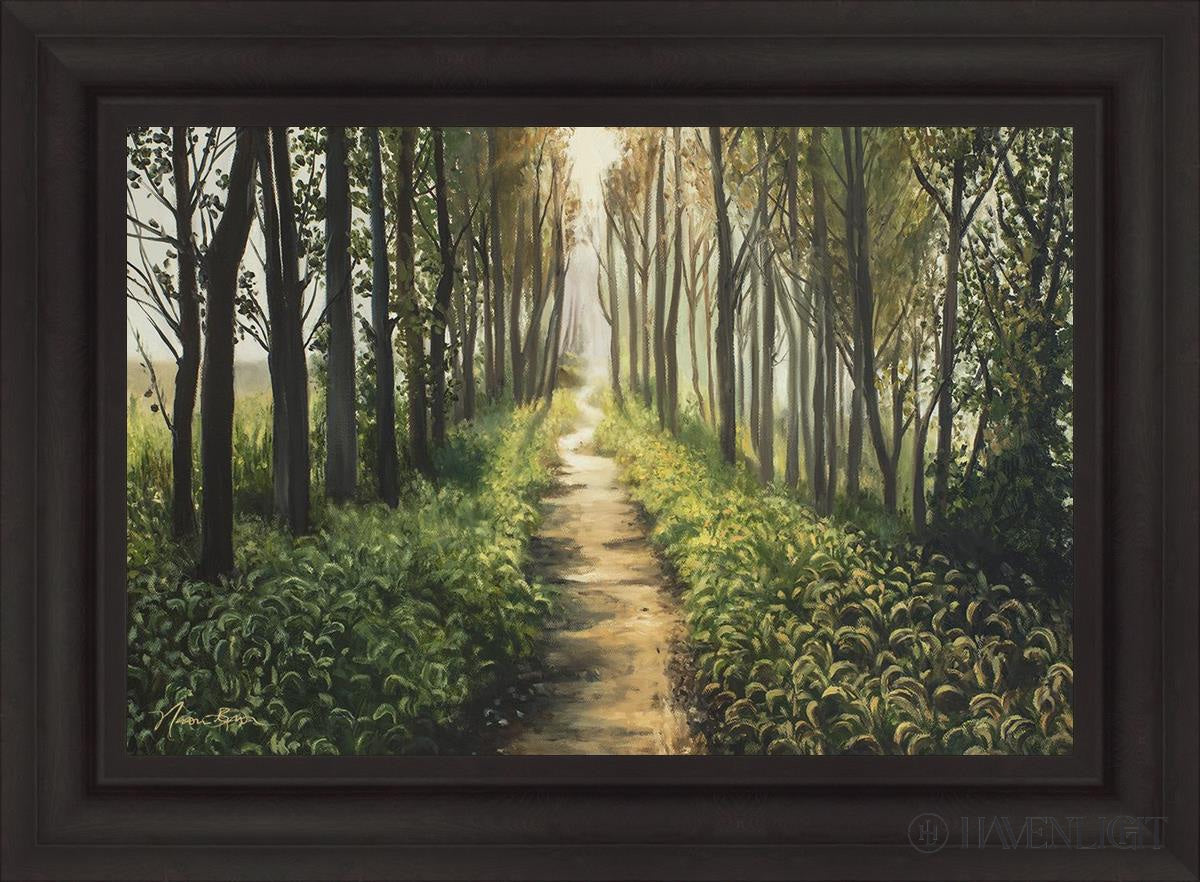 Enjoy The Beauty On Your Broken Path Forest Walkway Open Edition Canvas / 30 X 20 Brown 37 3/4 27