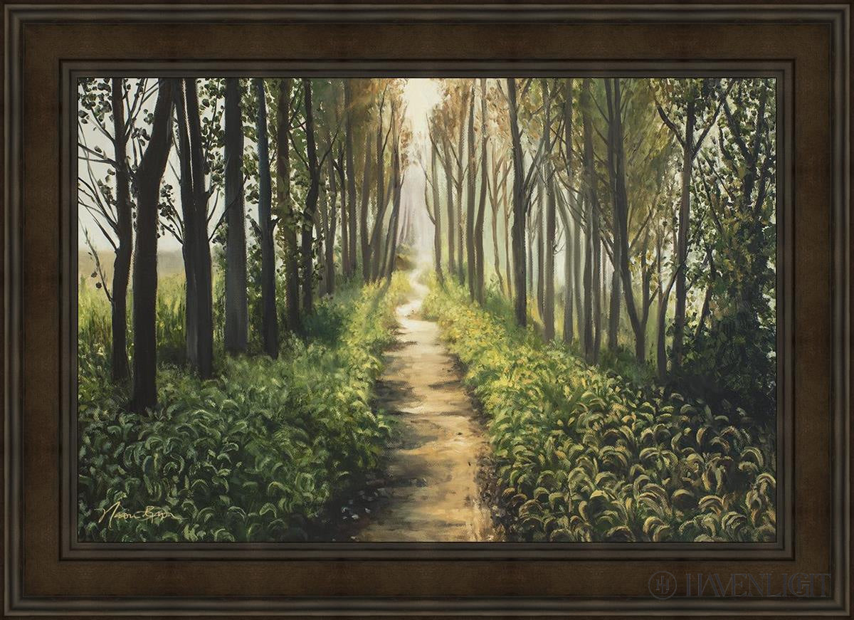 Enjoy The Beauty On Your Broken Path Forest Walkway Open Edition Canvas / 36 X 24 Brown 43 3/4 31