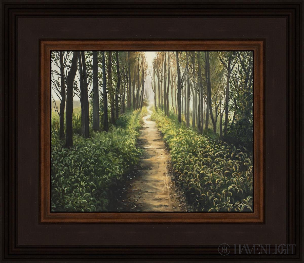 Enjoy The Beauty On Your Broken Path Forest Walkway Open Edition Print / 10 X 8 Brown 14 3/4 12 Art