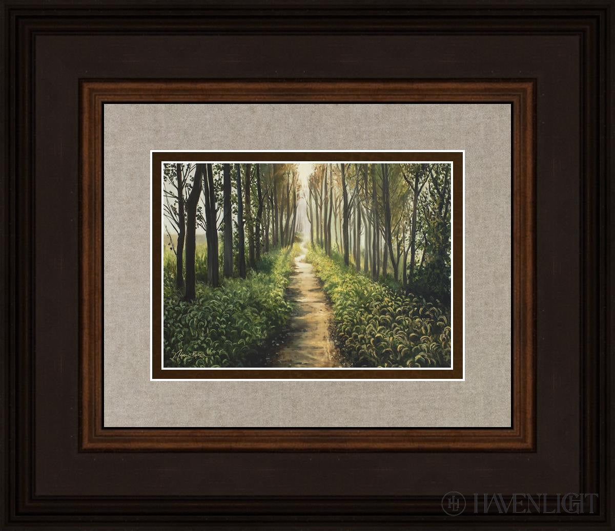 Enjoy The Beauty On Your Broken Path Forest Walkway Open Edition Print / 7 X 5 Brown 14 3/4 12 Art
