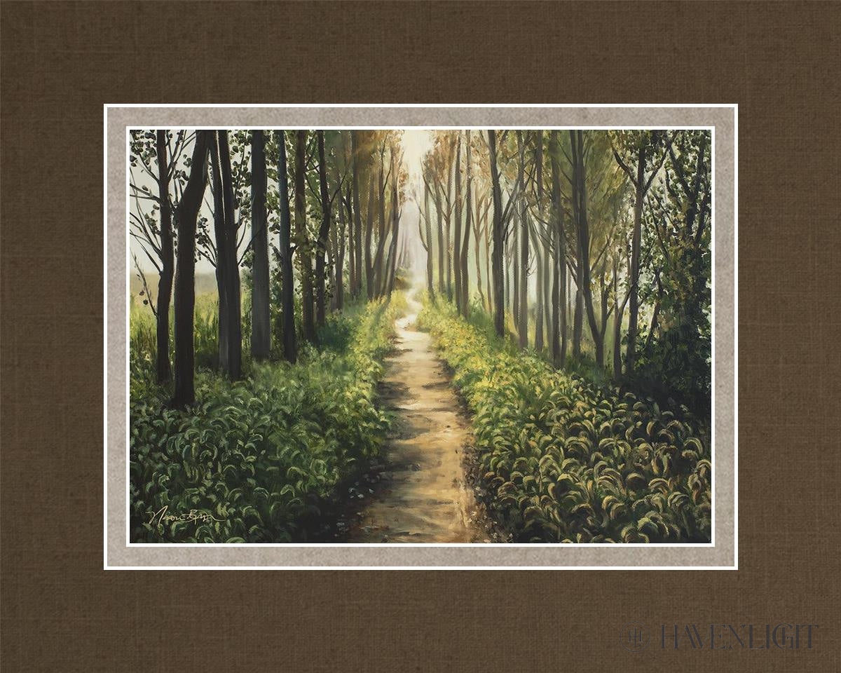 Enjoy The Beauty On Your Broken Path Forest Walkway Open Edition Print / 7 X 5 Matted To 10 8 Art