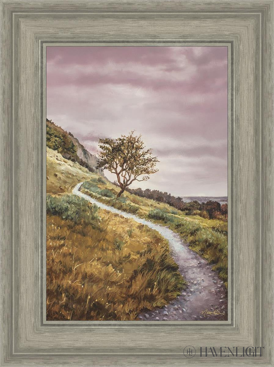 Enjoy The Beauty On You Broken Path Mountain Top Open Edition Canvas / 12 X 18 Gray 17 3/4 23 Art