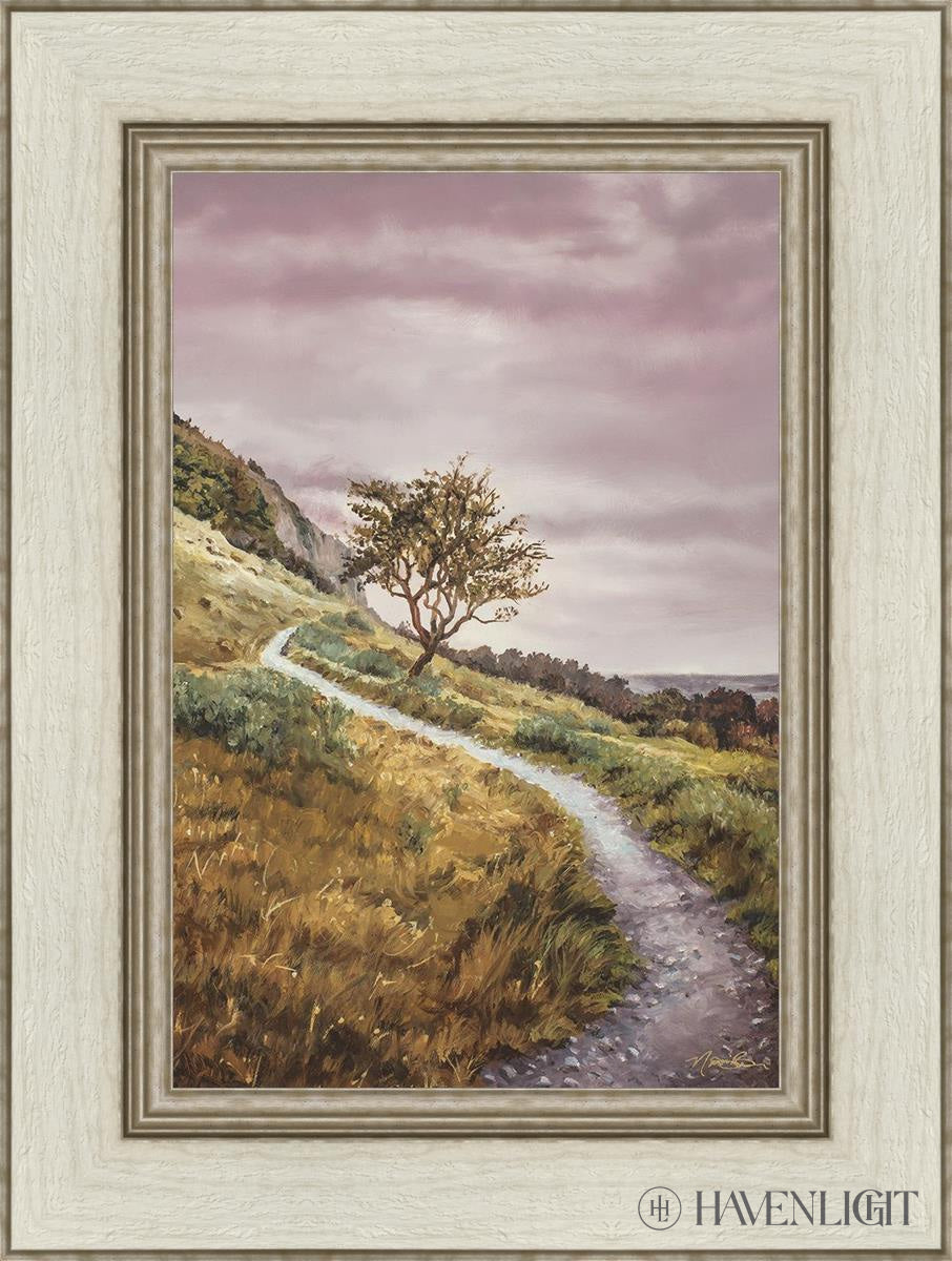 Enjoy The Beauty On You Broken Path Mountain Top Open Edition Canvas / 12 X 18 Ivory 1/2 24 Art