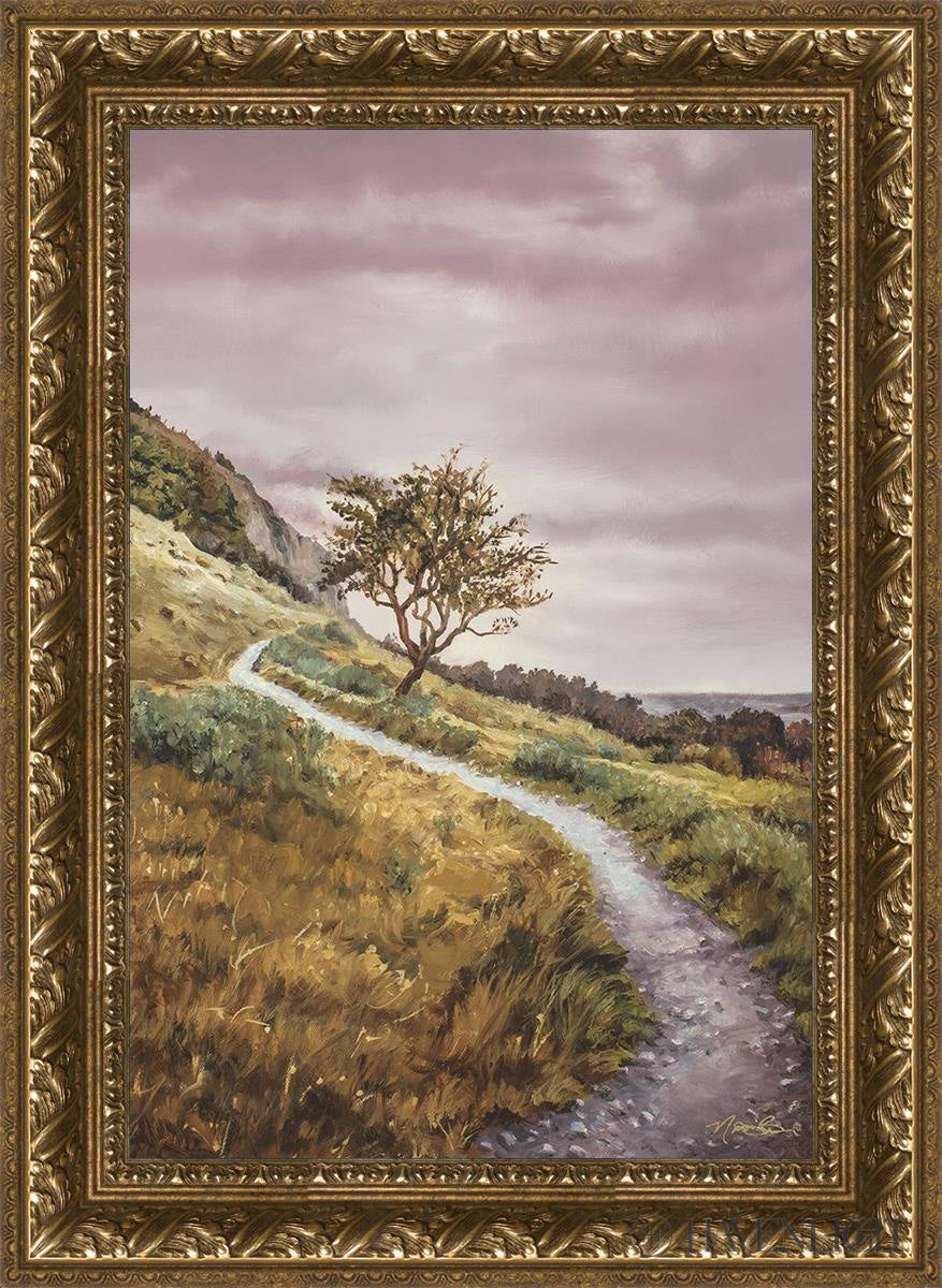 Enjoy The Beauty On You Broken Path Mountain Top Open Edition Canvas / 16 X 24 Gold 21 3/4 29 Art