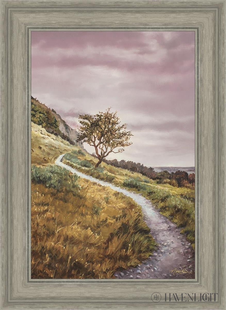 Enjoy The Beauty On You Broken Path Mountain Top Open Edition Canvas / 16 X 24 Gray 21 3/4 29 Art