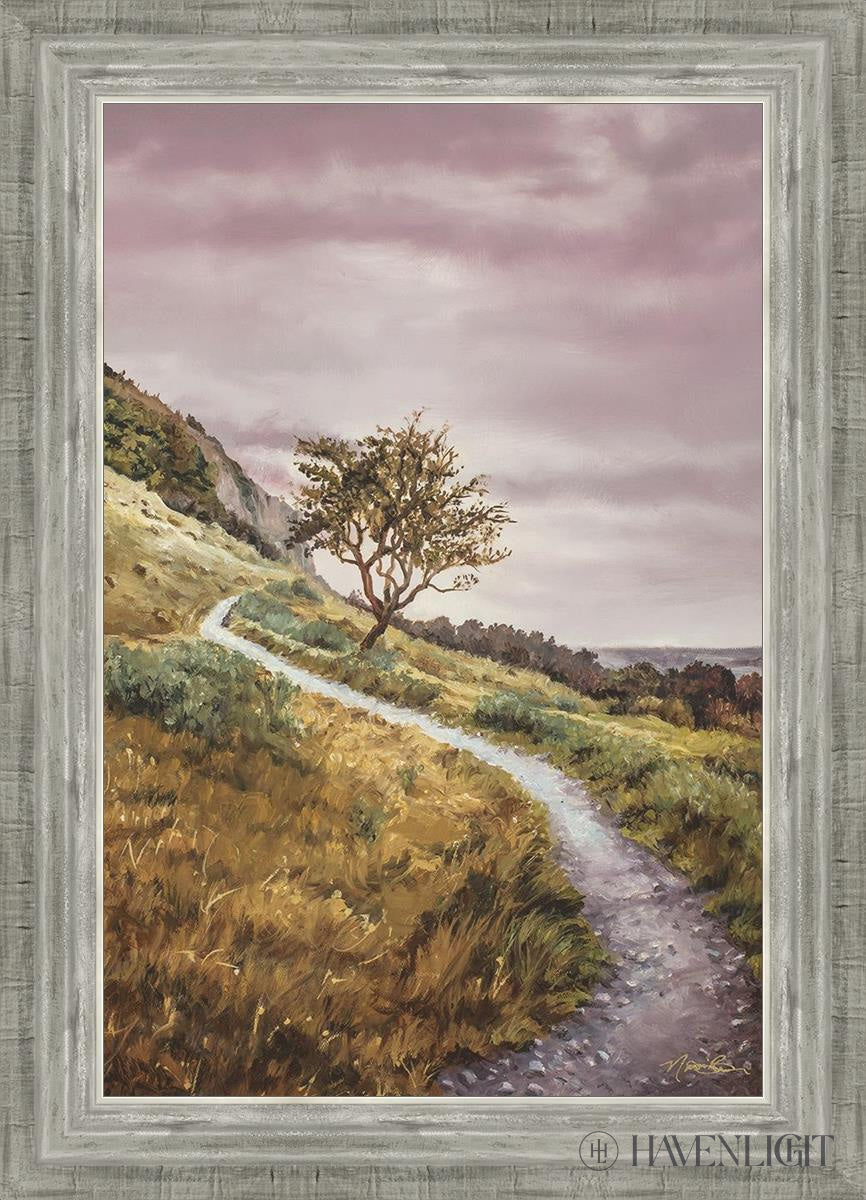 Enjoy The Beauty On You Broken Path Mountain Top Open Edition Canvas / 16 X 24 Silver 20 3/4 28 Art