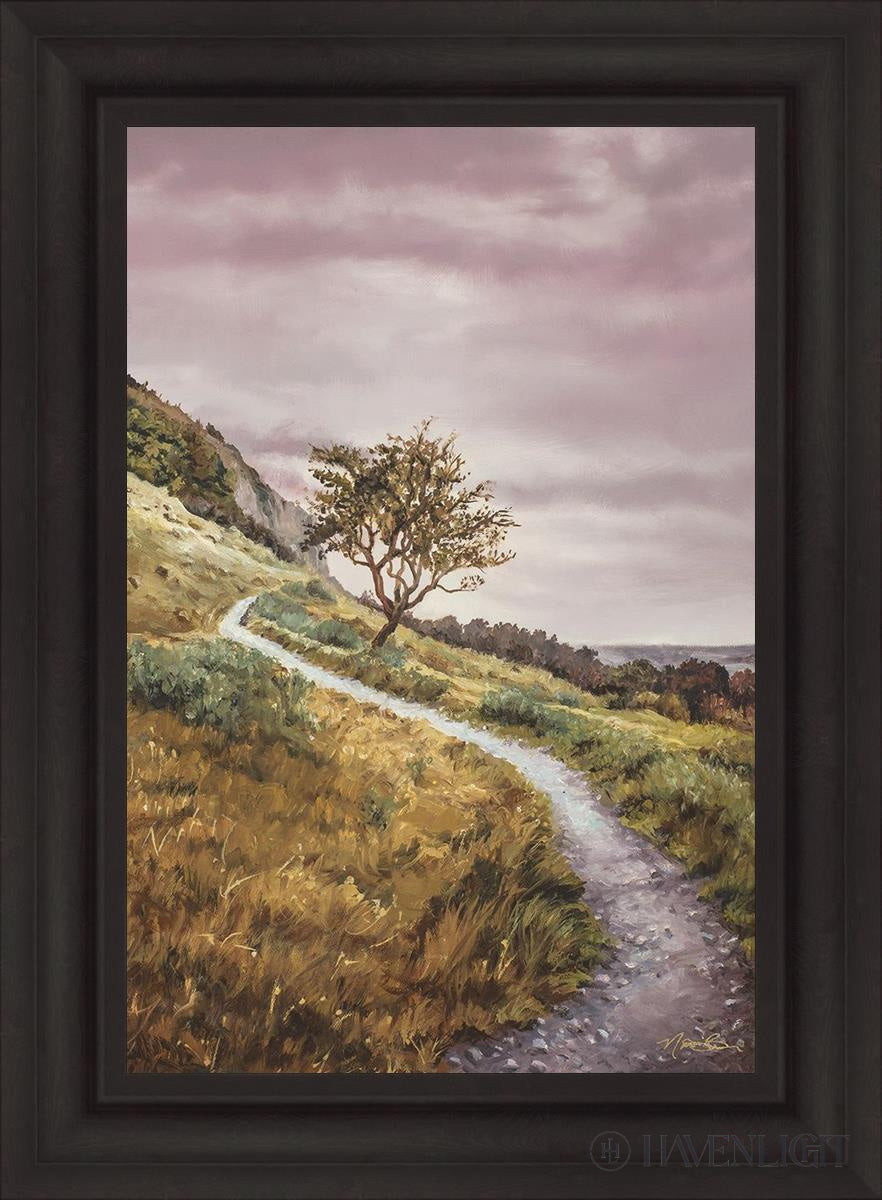 Enjoy The Beauty On You Broken Path Mountain Top Open Edition Canvas / 20 X 30 Brown 27 3/4 37 Art