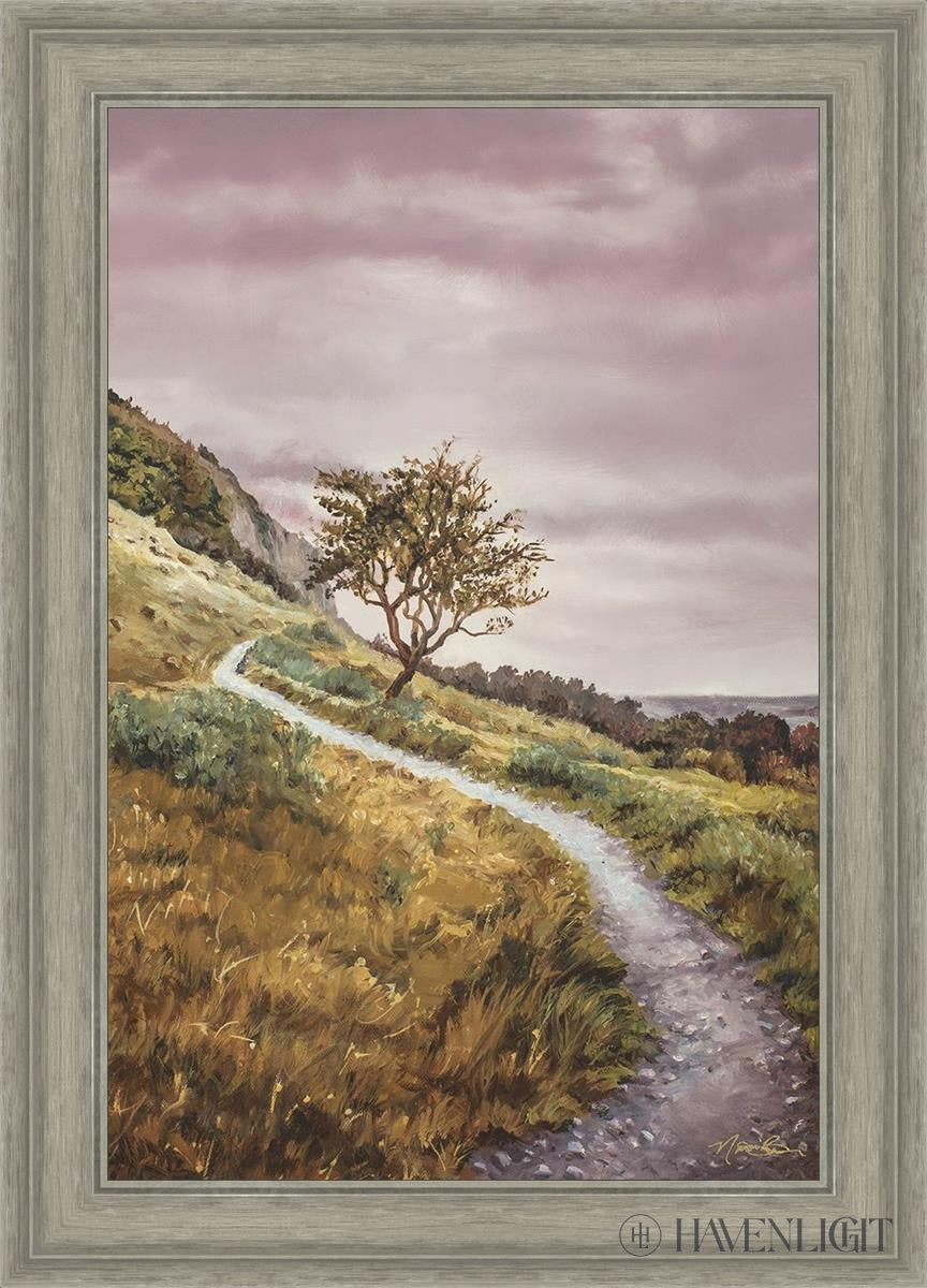 Enjoy The Beauty On You Broken Path Mountain Top Open Edition Canvas / 20 X 30 Gray 25 3/4 35 Art