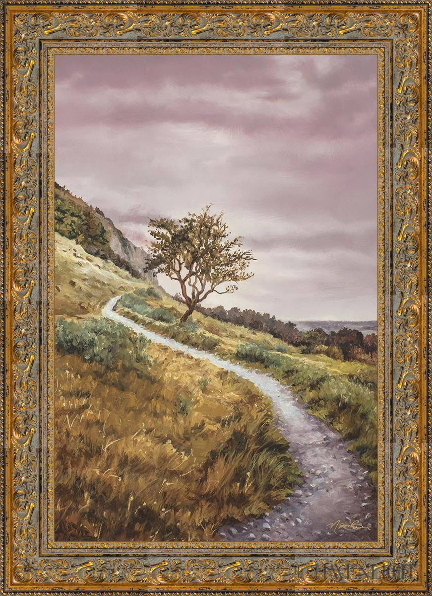 Enjoy The Beauty On You Broken Path Mountain Top Open Edition Canvas / 24 X 36 Gold 31 3/4 43 Art