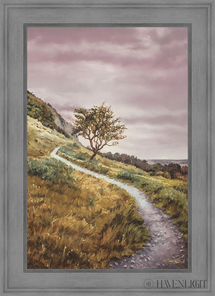 Enjoy The Beauty On You Broken Path Mountain Top Open Edition Canvas / 24 X 36 Gray 31 3/4 43 Art