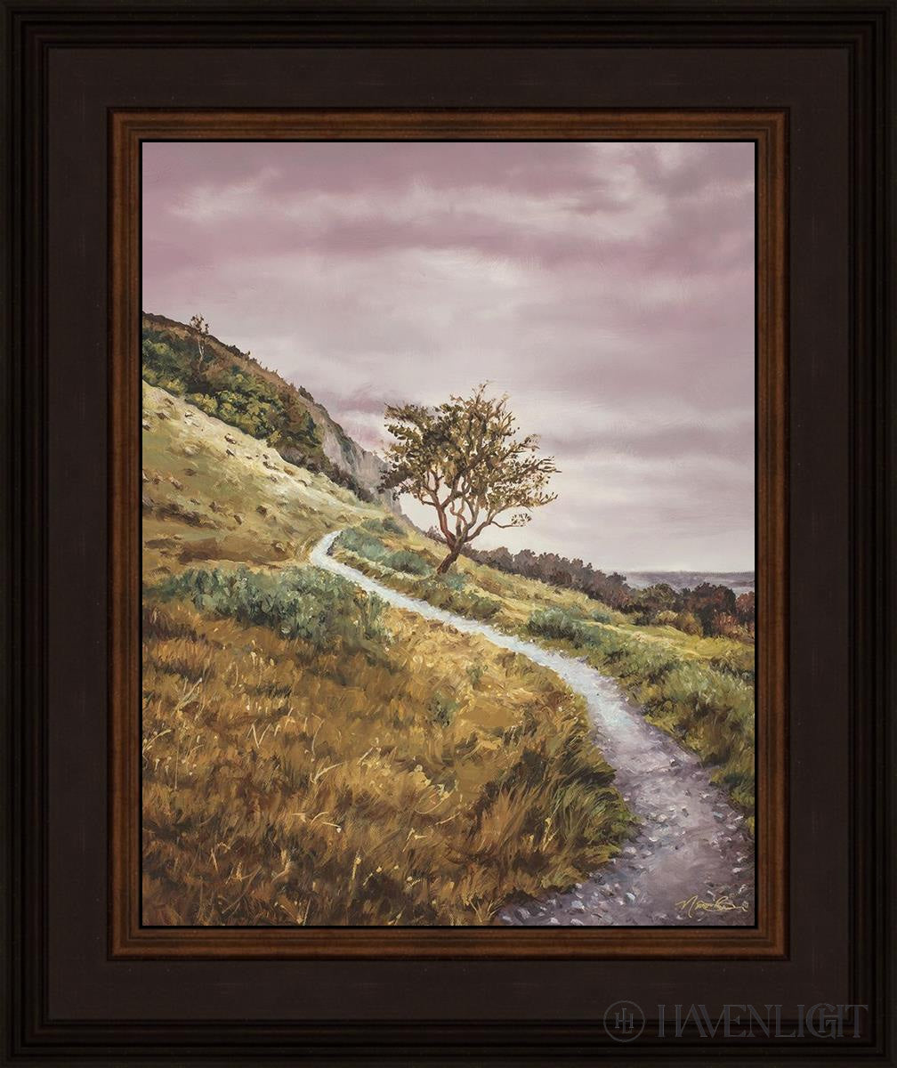 Enjoy The Beauty On You Broken Path Mountain Top Open Edition Print / 11 X 14 Brown 15 3/4 18 Art