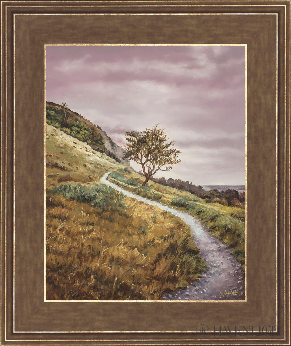 Enjoy The Beauty On You Broken Path Mountain Top Open Edition Print / 11 X 14 Gold 15 3/4 18 Art
