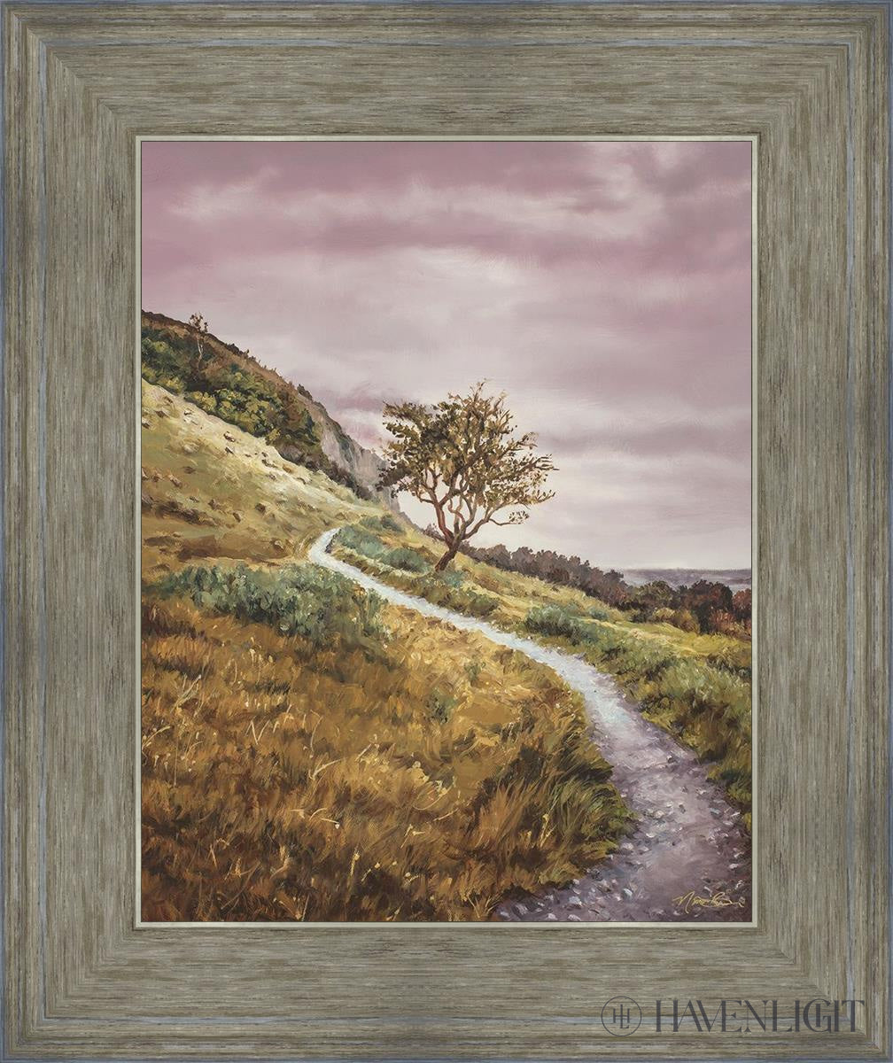 Enjoy The Beauty On You Broken Path Mountain Top Open Edition Print / 11 X 14 Gray 15 3/4 18 Art