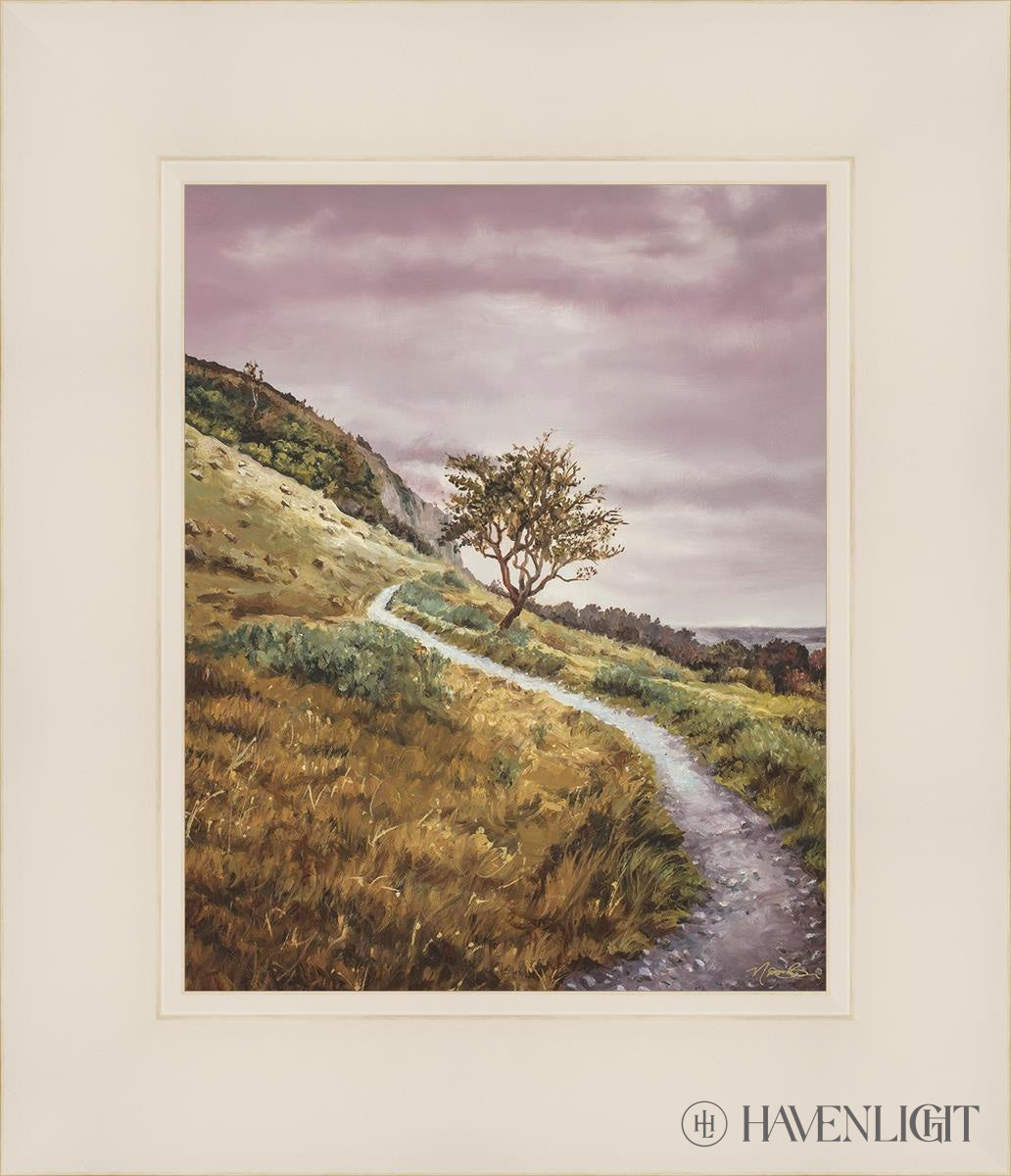 Enjoy The Beauty On You Broken Path Mountain Top Open Edition Print / 8 X 10 White 12 1/4 14 Art