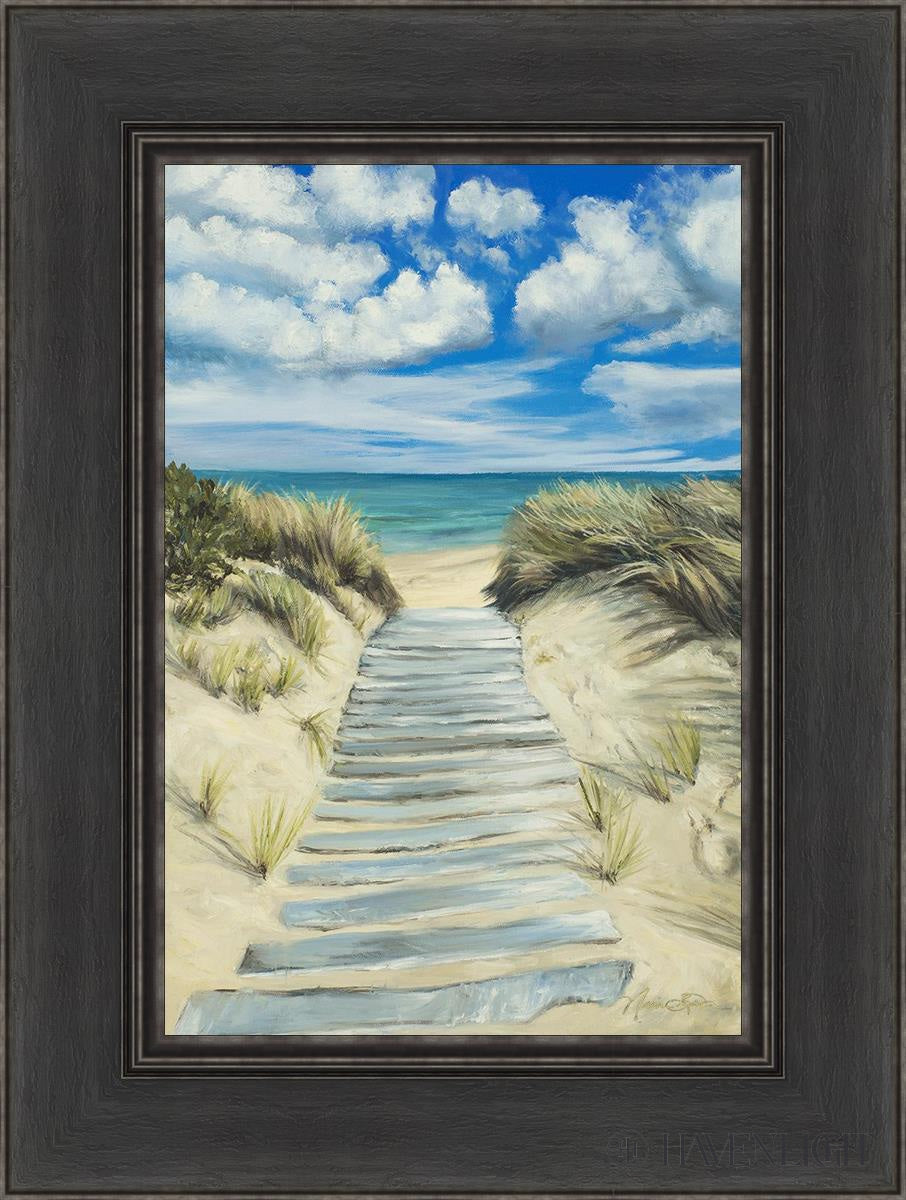 Enjoy The Beauty On Your Broken Path Seashore Open Edition Canvas / 12 X 18 Black 1/2 24 Art