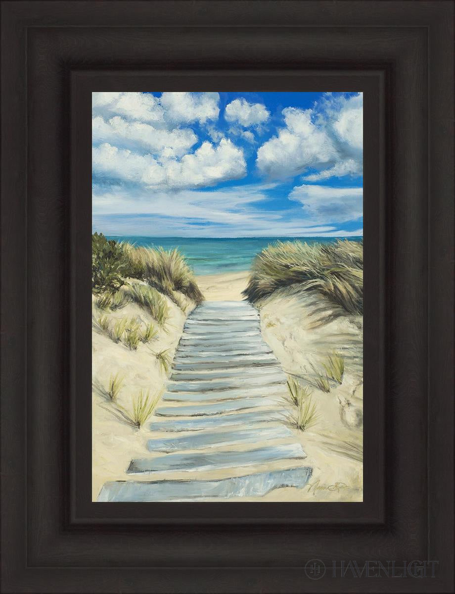 Enjoy The Beauty On Your Broken Path Seashore Open Edition Canvas / 12 X 18 Brown 19 3/4 25 Art